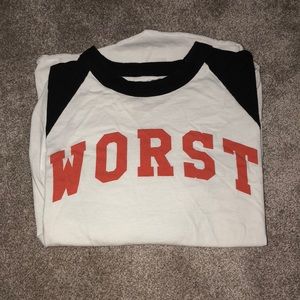 “worst” baseball tee